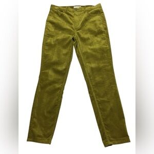 LOFT Olive Velvet Skinny Pants